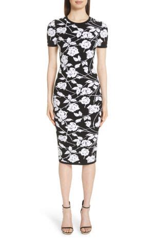 michael kors pochoir rose jacquard dress|Women's Designer Dresses .